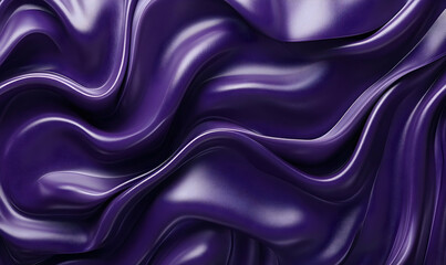 Fototapeta premium Abstract purple fabric texture with smooth waves and folds, creating a dynamic and elegant look
