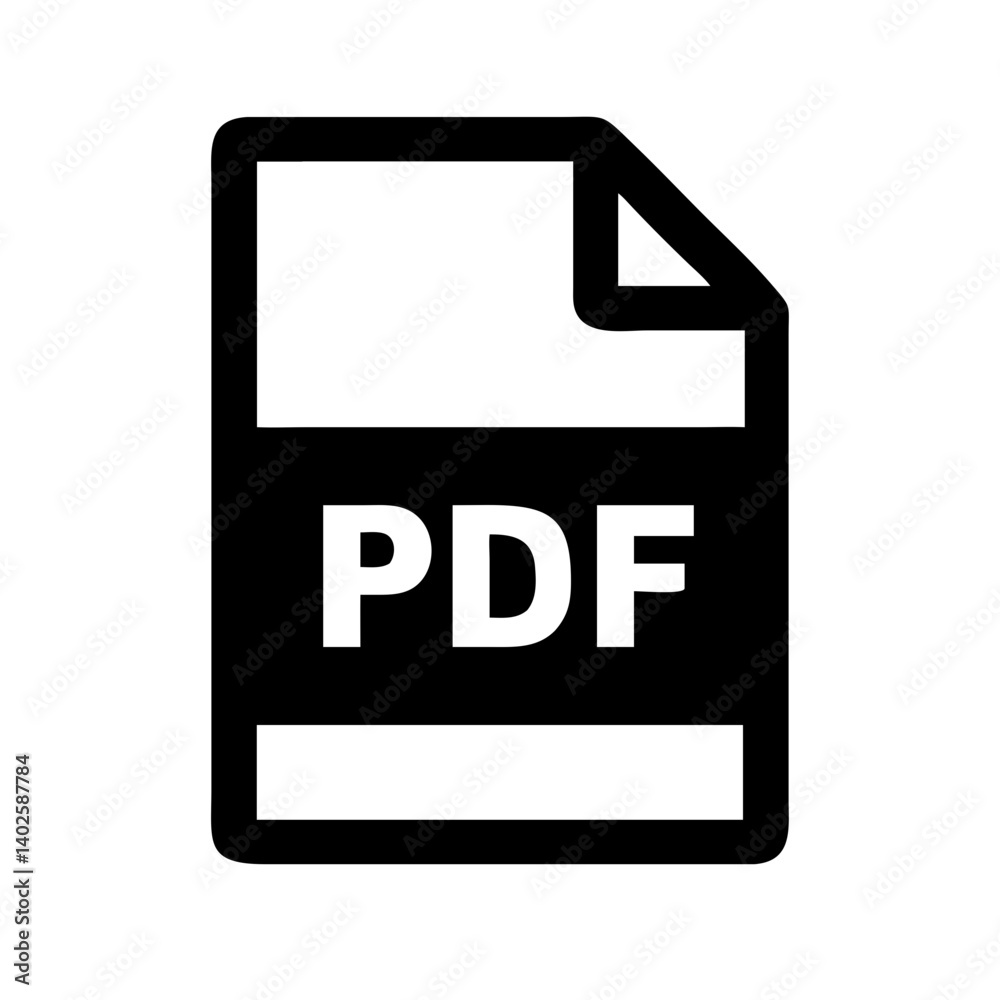 Aufkleber pdf file vector graphic icon, scalable and easy to customize for ui/ux and infographics.