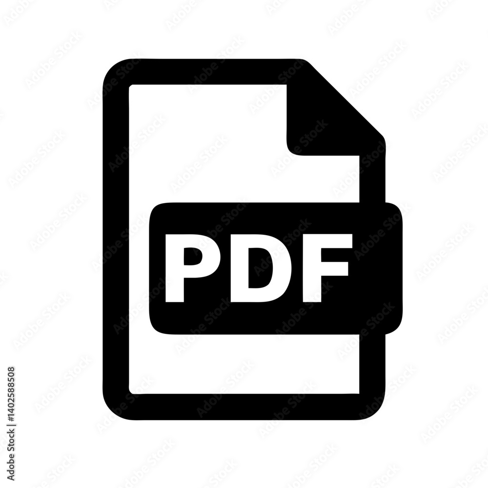 Poster pdf file icon in vector format, perfect for enhancing download buttons or document pages.