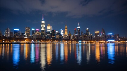 Fototapeta premium Blur night on Amsterdam