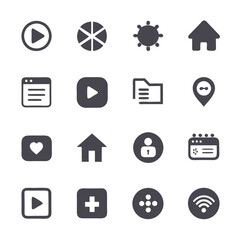 Hand Drawn Minimalistic Icon Set for Web and Mobile