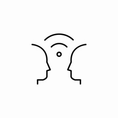 interpersonal connections icon sign vector