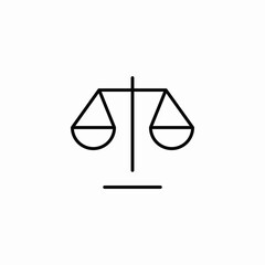 law balance icon sign vector