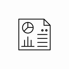 statistic documents icon sign vector