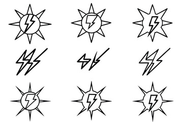 energystream boost line art style for branding