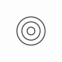 target center attempt icon sign vector