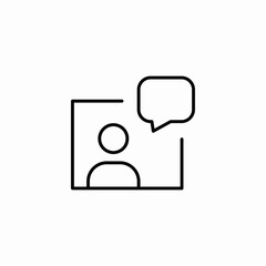 window speech icon sign vector