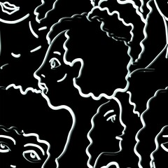 halloween background with skulls