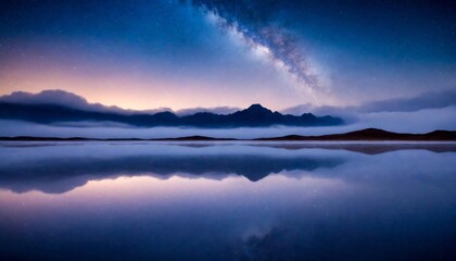 Fototapeta premium Lake Landscape Majestic Nature Picturesque Panorama Scenery