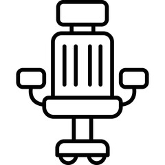 Office Chair Icon Vector Element