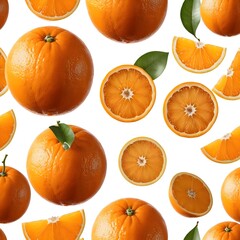 Floating Oranges and Orange Slices