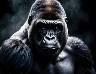 Obraz premium Powerful Gorilla Portrait