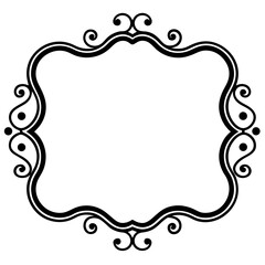 decorative frame with floral ornament
