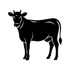 cow silhouette vector