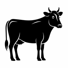 silhouette of a bull