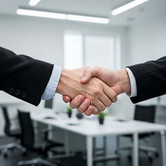 two businessmen shaking hands