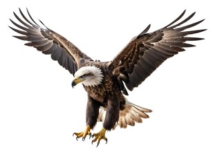 Naklejka premium Majestic Bald Eagle in Flight