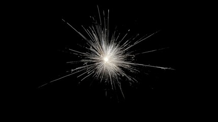 radiant burst of light emanates from central point resembling fireworks against dark background