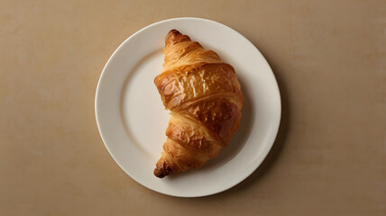 croissant on a plate