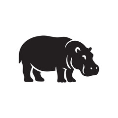 hippopotamus vector illustration