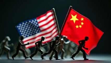 US And China Conflict, Miniature Figures