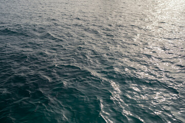 Indian ocean water background in bay on Seychelles islands