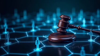 Digital Law And Justice Concept