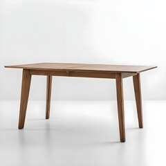 Fototapeta premium Modern Extendable Wooden Dining Table
