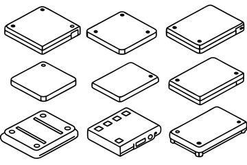 external hard line art secure backup for digital assets