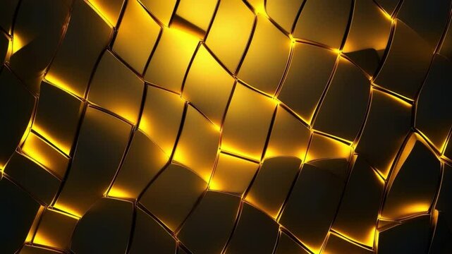Luxurious golden abstract fractal pattern with shimmering highlights, perfect for creative and upscale projects.