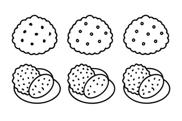 falafel line art unique falafel drawing modern style