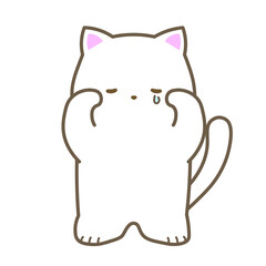 しろねこ／涙