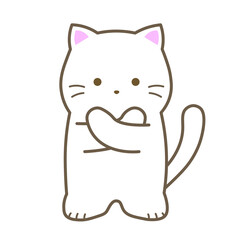 しろねこ／バツマーク