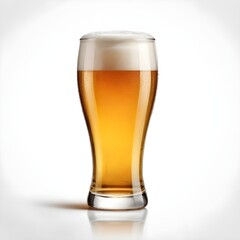 Glass of Light Beer with Condensation