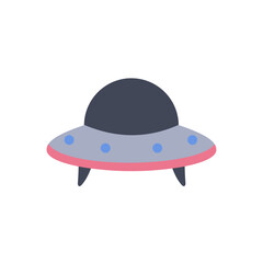 UFO illustration icon	