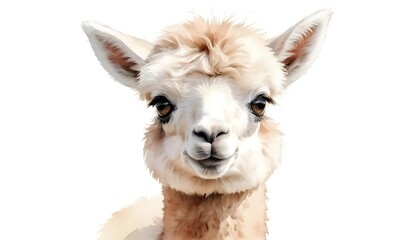 Obraz premium Adorable Alpaca Portrait