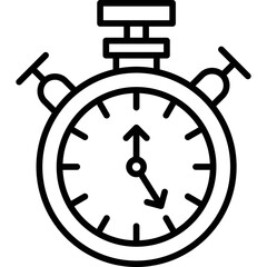 Stopwatch Icon Vector Element