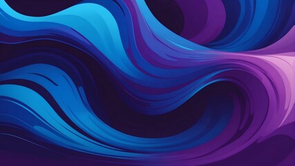 Obraz premium Vibrant swirls of blue and purple create dynamic abstract artwork in motion Generative AI