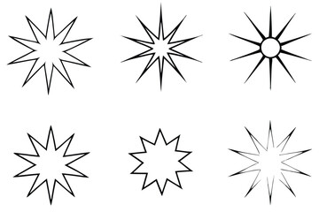 fastsnap burst line art unique geometric shape design