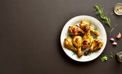 Grilled chicken drumsticks