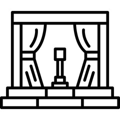 Stage Icon Vector Element