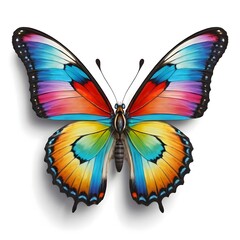 Vibrant Rainbow Butterfly