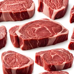 Fototapeta premium Raw Beef Steaks, Close-up