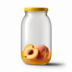 Peach Juice in Glass Jar