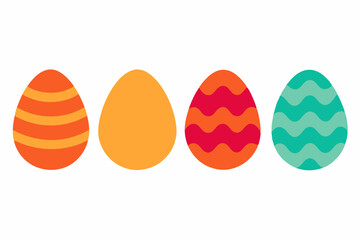 Easter egg silhouette vector illustration
