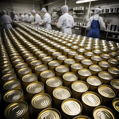 Obraz premium Canned Food Production Line