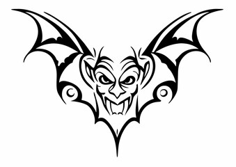 black and white svg vector, Halloween vampire icon