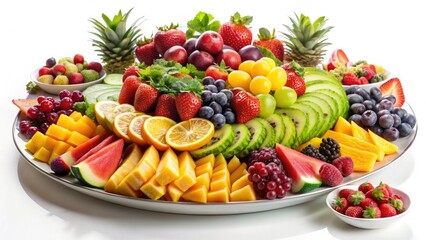 Stunning Bokeh Buffet: Fresh Fruit Platter Photography