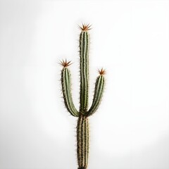 Obraz premium Cereus Cactus Plant on White Background