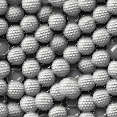 Golf Balls Seamless Pattern